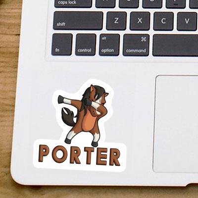 Sticker Pferd Porter Laptop Image