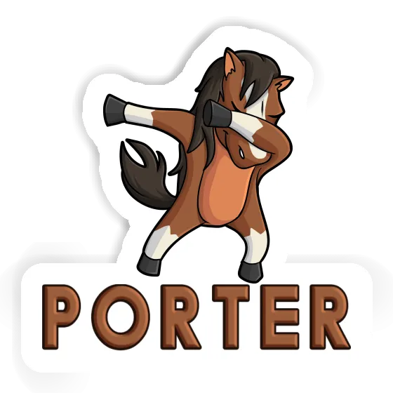 Sticker Horse Porter Notebook Image