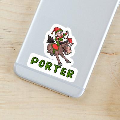 Aufkleber Weihnachtspferd Porter Gift package Image