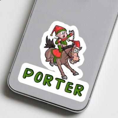 Autocollant Cheval Porter Gift package Image