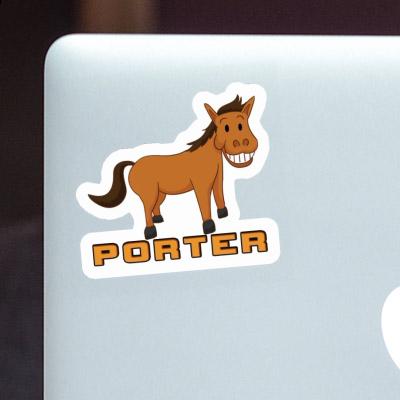 Porter Aufkleber Pferd Laptop Image