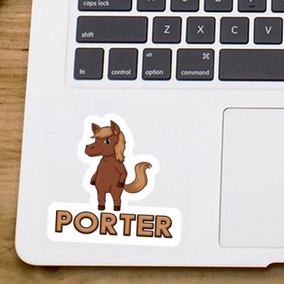 Porter Sticker Horse Laptop Image