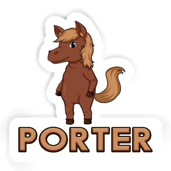 Porter Sticker Pferd Laptop Image