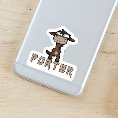 Sticker Porter Standing Horse Gift package Image
