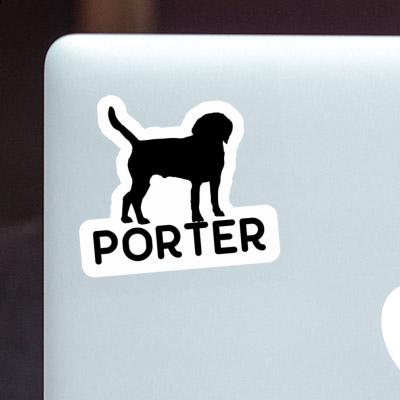 Porter Aufkleber Hund Gift package Image