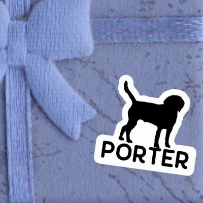 Autocollant Chien Porter Gift package Image