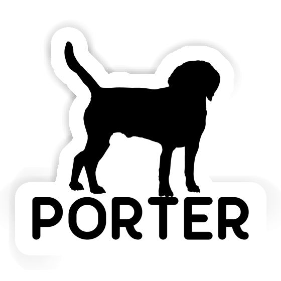 Autocollant Chien Porter Gift package Image