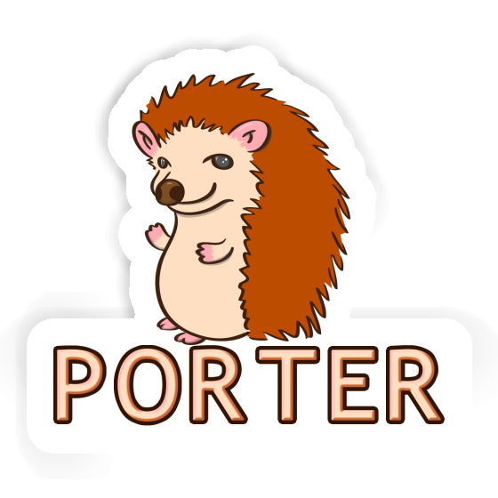 Porter Sticker Hedgehog Notebook Image