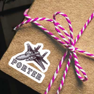 Sticker Porter Airplane Gift package Image
