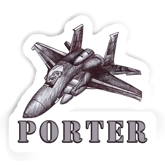 Sticker Porter Airplane Notebook Image