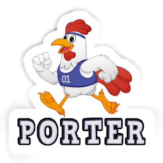Sticker Porter Läufer Laptop Image