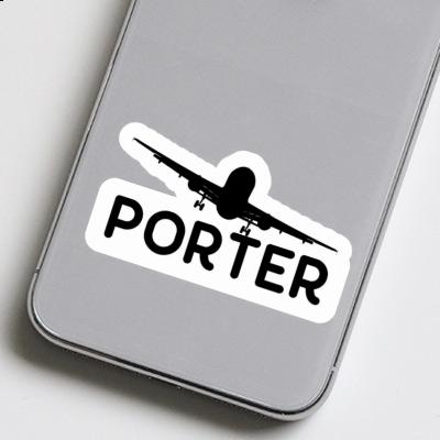 Autocollant Porter Avion Laptop Image