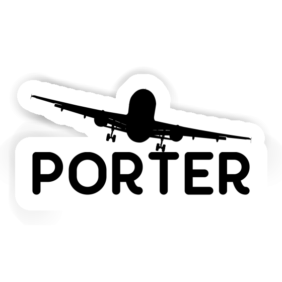 Sticker Airplane Porter Notebook Image