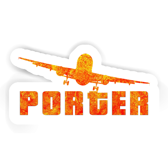 Airplane Sticker Porter Image