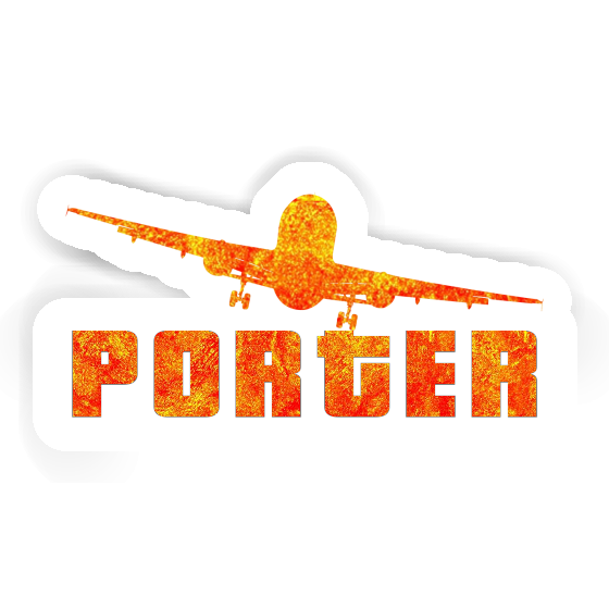 Airplane Sticker Porter Laptop Image