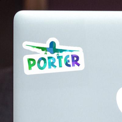 Airplane Sticker Porter Laptop Image