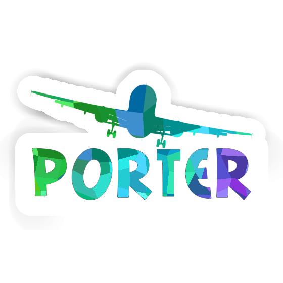 Porter Autocollant Avion Notebook Image