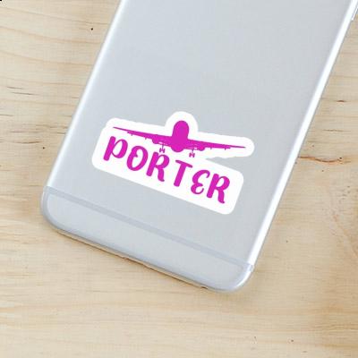 Porter Sticker Flugzeug Notebook Image