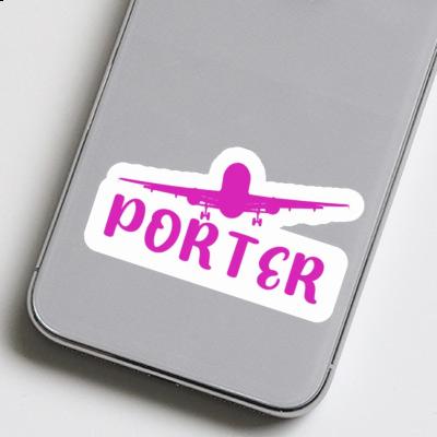 Porter Sticker Flugzeug Laptop Image