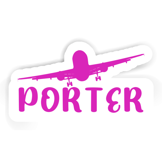 Sticker Airplane Porter Laptop Image