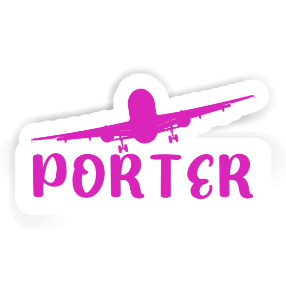 Sticker Airplane Porter Notebook Image