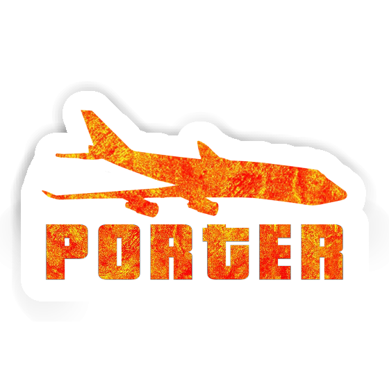 Sticker Jumbo-Jet Porter Laptop Image