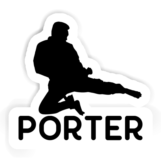 Porter Sticker Karateka Laptop Image
