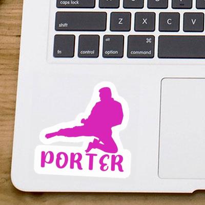 Porter Aufkleber Karateka Laptop Image