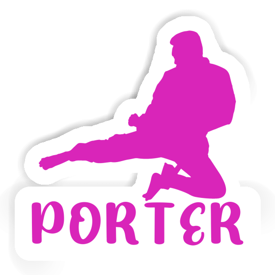 Sticker Karateka Porter Image