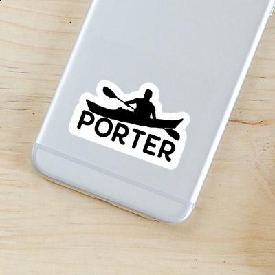 Kayaker Sticker Porter Laptop Image