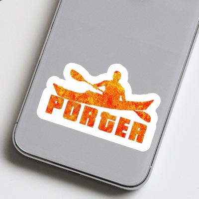 Kayaker Sticker Porter Image