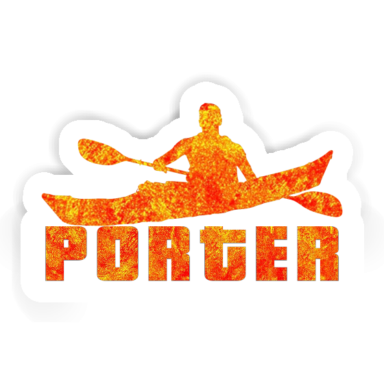 Kayaker Sticker Porter Laptop Image