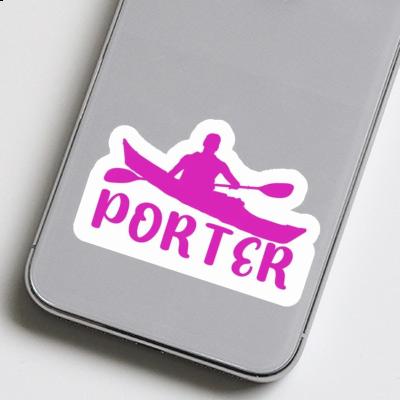 Sticker Kayaker Porter Image