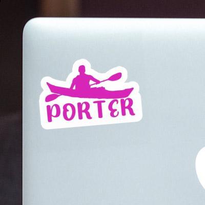 Sticker Porter Kajakfahrer Gift package Image