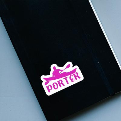 Sticker Kayaker Porter Image