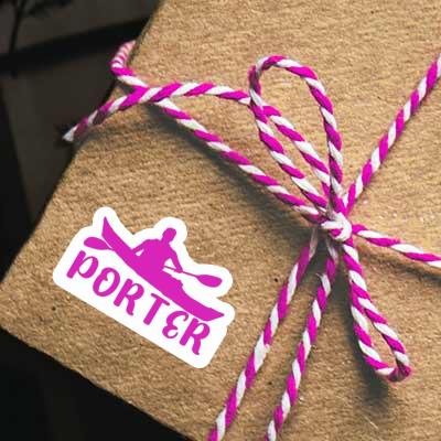 Sticker Porter Kayaker Gift package Image