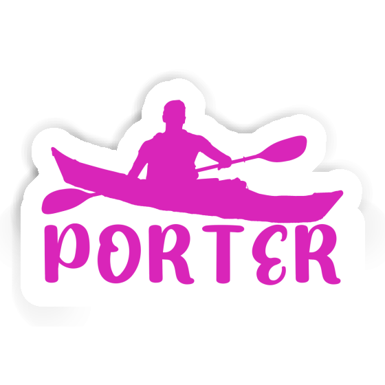 Sticker Kayaker Porter Notebook Image