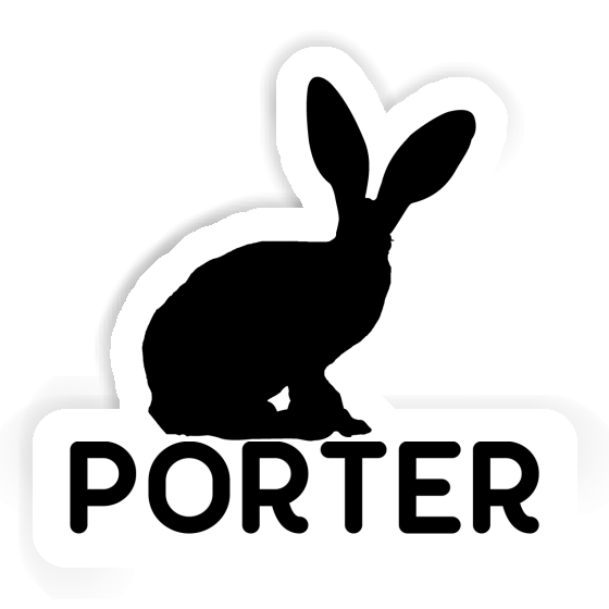 Sticker Rabbit Porter Laptop Image