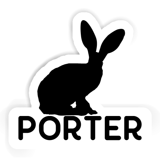 Porter Autocollant Lapin Notebook Image