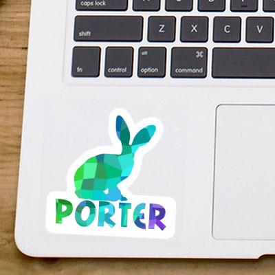 Porter Aufkleber Kaninchen Laptop Image