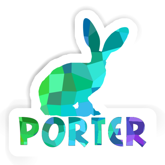 Porter Aufkleber Kaninchen Notebook Image
