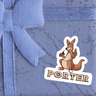 Kangaroo Sticker Porter Notebook Image