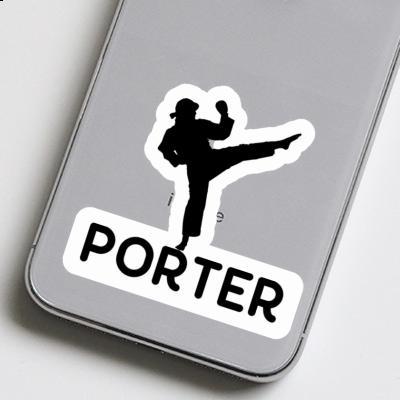 Porter Sticker Karateka Laptop Image