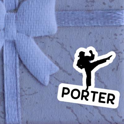 Karateka Aufkleber Porter Image