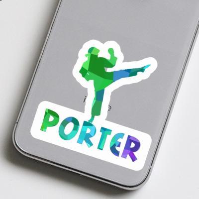 Porter Autocollant Karatéka Image