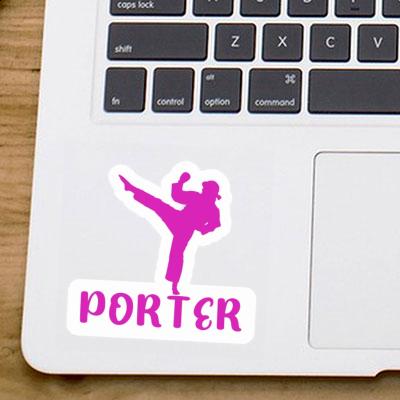 Sticker Porter Karateka Laptop Image