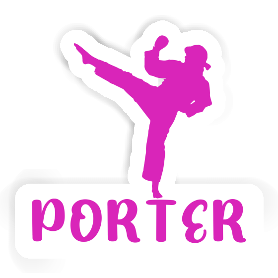 Porter Aufkleber Karateka Notebook Image