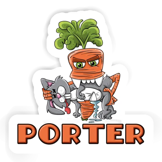Sticker Monster Carrot Porter Laptop Image