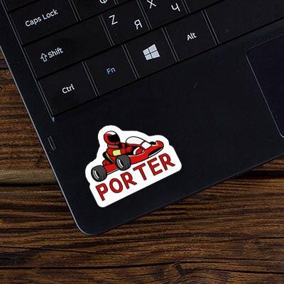 Kart Driver Sticker Porter Notebook Image