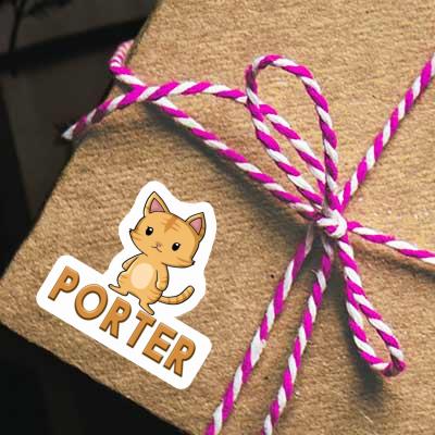 Aufkleber Kätzchen Porter Gift package Image